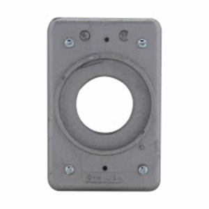 Eaton Crouse-Hinds DS Series Box Covers 1 Single Receptacle Aluminum