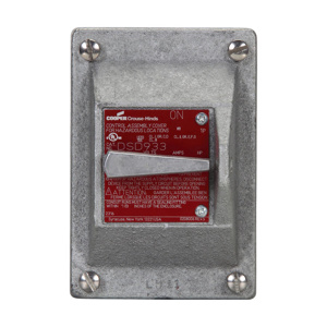 Eaton Crouse-Hinds Control Station Cover and Snap Switch Sub-assemblies SPST Maintained