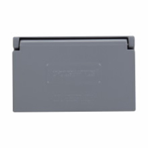 Eaton Crouse-Hinds WLG Series Weatherproof FS/FD Device Covers Aluminum 1 Gang Gray