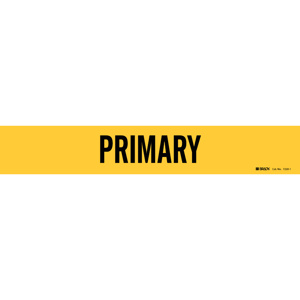 Brady Primary Pipe Markers Primary B-946 Vinyl 2.25 in