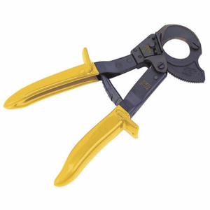 Ideal 35 Ratchet Cable Cutters 400 MCM Round Aluminum, Hard Drawn Copper, Soft Copper and Multiple Conductor Ergonomic Non-slip Grip