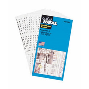Ideal Wire Marker Booklets A - Z, 0 - 15, +, -, /