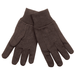 Klein Tools Heavyweight Jersey Gloves One size Cotton Dark Brown