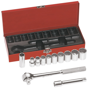 Klein Tools 655 Series SAE Socket Sets Standard 1/2 in 12 Piece 12 Point