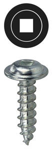 Dottie Carbon Steel Square Wafer Head K-Lath Metal Piercing Screws 15 TPI #8 1 in Zinc-plated