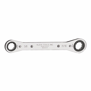 Klein Tools 6820 Series Ratcheting Box Wrenches 5/8 x 11/16 in 8.25 in