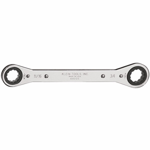 Klein Tools 6820 Series Ratcheting Box Wrenches 11/16, 3/4 in 9.25 in