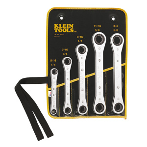 Klein Tools 682 Fully Reversible Ratcheting Offset Box Wrench Sets Alloy Steel
