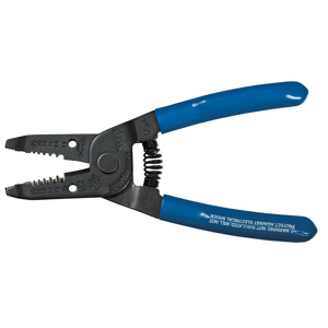 Klein Tools Cable Cutter & Strippers 20 - 10 AWG Solid, 22 - 12 AWG Stranded Blue Straight