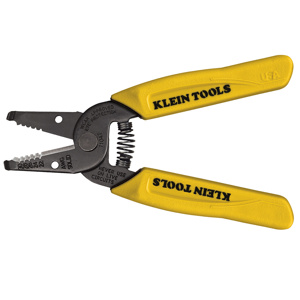 Klein Tools Cable Cutter & Strippers 30 - 22 AWG Solid Yellow Straight