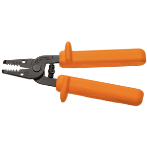 Klein Tools Cable Cutter & Strippers 18 - 10 AWG Solid Orange Straight