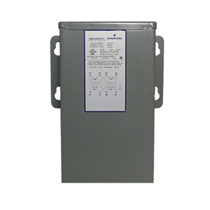 Appleton Emerson Ventilated Single Phase Dry-type Transformers 240 x 480 VAC - 120/240 VAC 0.250 kVA N3R Enclosure No Taps