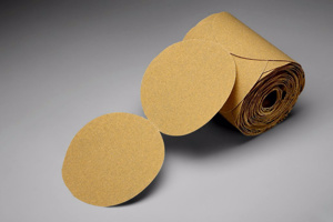 3M 216U Stikit™ Series Gold Paper Disc Rolls 5 in Paper