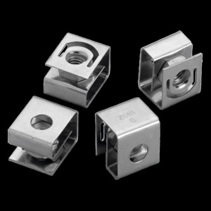 nVent HOFFMAN A80 Clip Nut Packages Steel Fits U-Style (Type RA) Rack Mounting Angle, 0.281 dia mounting holes