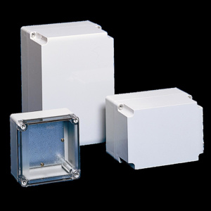 nVent HOFFMAN Wall Mount Hinged Cover With Window Weatherproof Enclosures Polycarbonate 5 x 5 x 3 in NEMA 4X