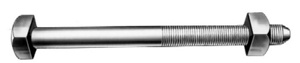 Hubbell Power Steel Square Head Machine Bolts Steel 1/2 in 2-1/2 in 7800 lbf Galvanized