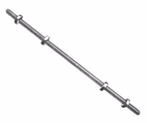 Hubbell Power Steel Double Arming Bolts 5/8 in 32 in 12400 lbf Galvanized