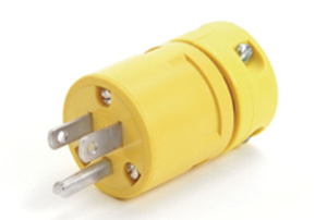 Molex Woodhead Super-Safeway® 130141 Series Plugs 5-15P 125 V Yellow