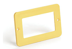Molex Standard Decorator Wallplates 1 Gang Yellow Box