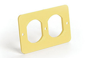 Molex Super-Safeway™ 130138 Series Corrosion-resistant Faceplates 1 Duplex Receptacle Nylon Yellow