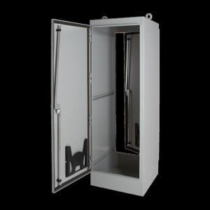 nVent HOFFMAN A30 Freestanding Two Door Single Access Hinged Latching Locking N12 Enclosures 72 x 48 x 18 in Concealed Hinge, Two Door Free Stand Enclosure Steel