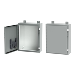 nVent HOFFMAN Wall Mount Continuous Hinge Weatherproof Enclosures 20 x 24 x 8 in Without Knockouts Gray NEMA 12/13