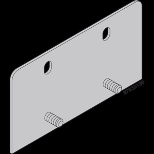 nVent HOFFMAN A3LO Fixed Bracket Mounting Kits Steel Type 3R hinge-cover enclosures 8 to 12 inch  wide, Fits 16 ga