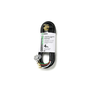 Engineered Products SRDT Ranger Cords 4 Conductor 50 A 250 V 8/2<multisep/> 6/2 4 ft Black Right Angle