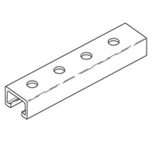 Eaton B-Line BFP42 Slotted Strut Channels 1" x 1-5/8" Single, Slotted