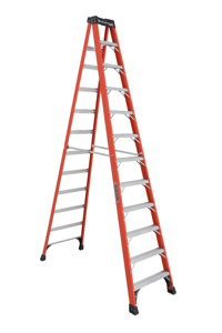 Louisville Ladder FS1400HD Step Ladders 12 ft 375 lb Fiberglass 15 lb