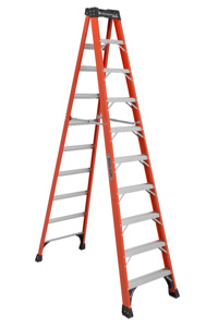 Louisville Ladder FS1400HD Step Ladders 10 ft 375 lb Fiberglass 15 lb