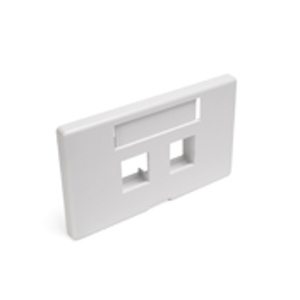 Leviton Standard Furniture Faceplates 2 Port White Nylon Furniture