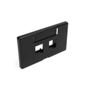 Leviton Standard Furniture Faceplates 2 Port Black Nylon Furniture