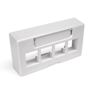 Leviton Standard Furniture Faceplates 4 Port White Nylon Furniture