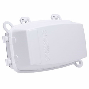 Intermatic WP1100C Series Weatherproof Outlet Box Covers Plastic 1 Gang White