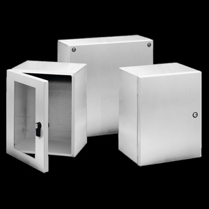 nVent HOFFMAN Wall Mount Hinged Weatherproof Enclosures 10 x 8 x 6 in Without Knockouts NEMA 4/4X/12