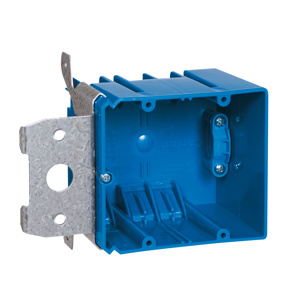 ABB Thomas & Betts Carlon® Two Gang Adjustable New Work Boxes Switch/Outlet Box Bracket - Adjustable Slide 3 in Nonmetallic