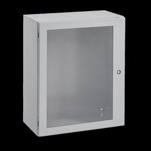 nVent HOFFMAN Wall Mount Concealed Hinge Cover With Window Weatherpoof Enclosures Steel 12 x 12 x 6 in 16 ga NEMA 4/12