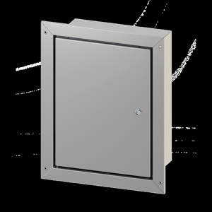 nVent HOFFMAN Concealed Hinge Cover Flush Mount Weatherproof Enclosures Steel 12 x 12 x 6 in 16 ga NEMA 4/12