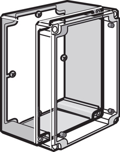 nVent HOFFMAN Q41Y QLINE™ D Back Panels 132 mm x 105 mm 160 x 120 mm Steel 16 ga