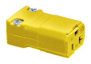 Hubbell Wiring Straight Blade Hinged Straight Connectors 20 A 125 V 2P3W 5-20R Valise® Dry Location