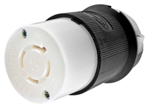 Hubbell Wiring Straight Locking Connectors 20 A 125/250 V 3P4W L14-20R Insulated Twist-Lock® Insulgrip® Dry Location