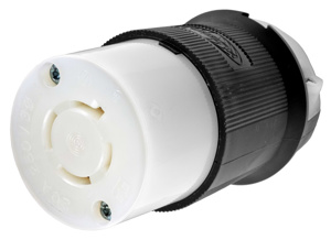 Hubbell Wiring Straight Locking Connectors 20 A 250 V 3P4W L15-20R Insulated Twist-Lock® Insulgrip® Dry Location