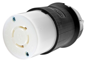 Hubbell Wiring Straight Locking Connectors 20 A 480 V 3P4W L16-20R Insulated Twist-Lock® Insulgrip® Dry Location