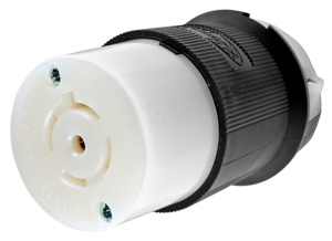 Hubbell Wiring Straight Locking Connectors 20 A 120/208 V 4P5W L21-20R Insulated Twist-Lock® Insulgrip® Dry Location