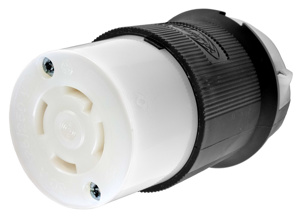Hubbell Wiring Straight Locking Connectors 30 A 125/250 V 3P4W L14-30R Insulated Twist-Lock® Insulgrip® Dry Location