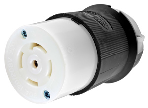 Hubbell Wiring Straight Locking Connectors 30 A 120/208 V 4P5W L21-30R Insulated Twist-Lock® Insulgrip® Dry Location
