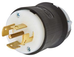 Hubbell Wiring Straight Locking Plugs 10/20 A 250/600 V 4P5W Non-NEMA Insulated Twist-Lock® Insulgrip® Dry Location