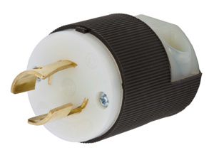Hubbell Wiring Straight Locking Plugs 20 A 250 V 2P2W L2-20P Insulated Twist-Lock® Insulgrip® Dry Location
