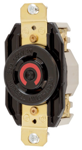 Hubbell Wiring Locking Single Receptacles 20 A 480 V 3P4W L16-20R Twist-Lock®